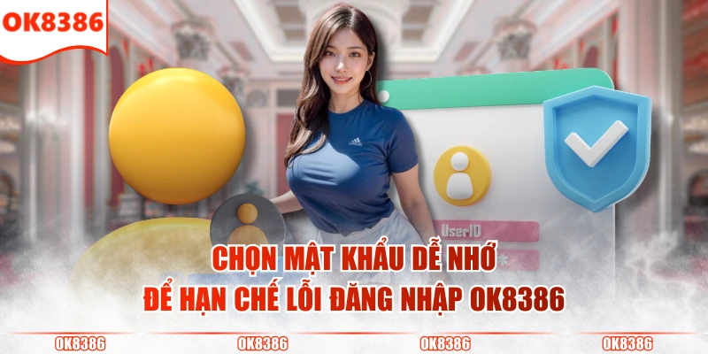 3 Bước Đăng Nhập OK8386 Truy Cập Cá Cược Cực Kỳ An Toàn 3 Chọn mật khẩu dễ nhớ để hạn chế lỗi đăng nhập OK8386
