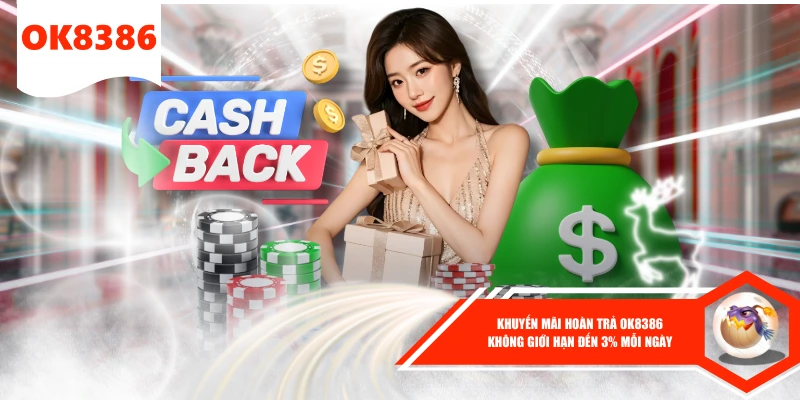 Khuyến Mãi Hoàn Trả OK8386 Không Giới Hạn Đến 3% Mỗi Ngày 1 Khuyến Mãi Hoàn Trả OK8386 Không Giới Hạn Đến 3% Mỗi Ngày